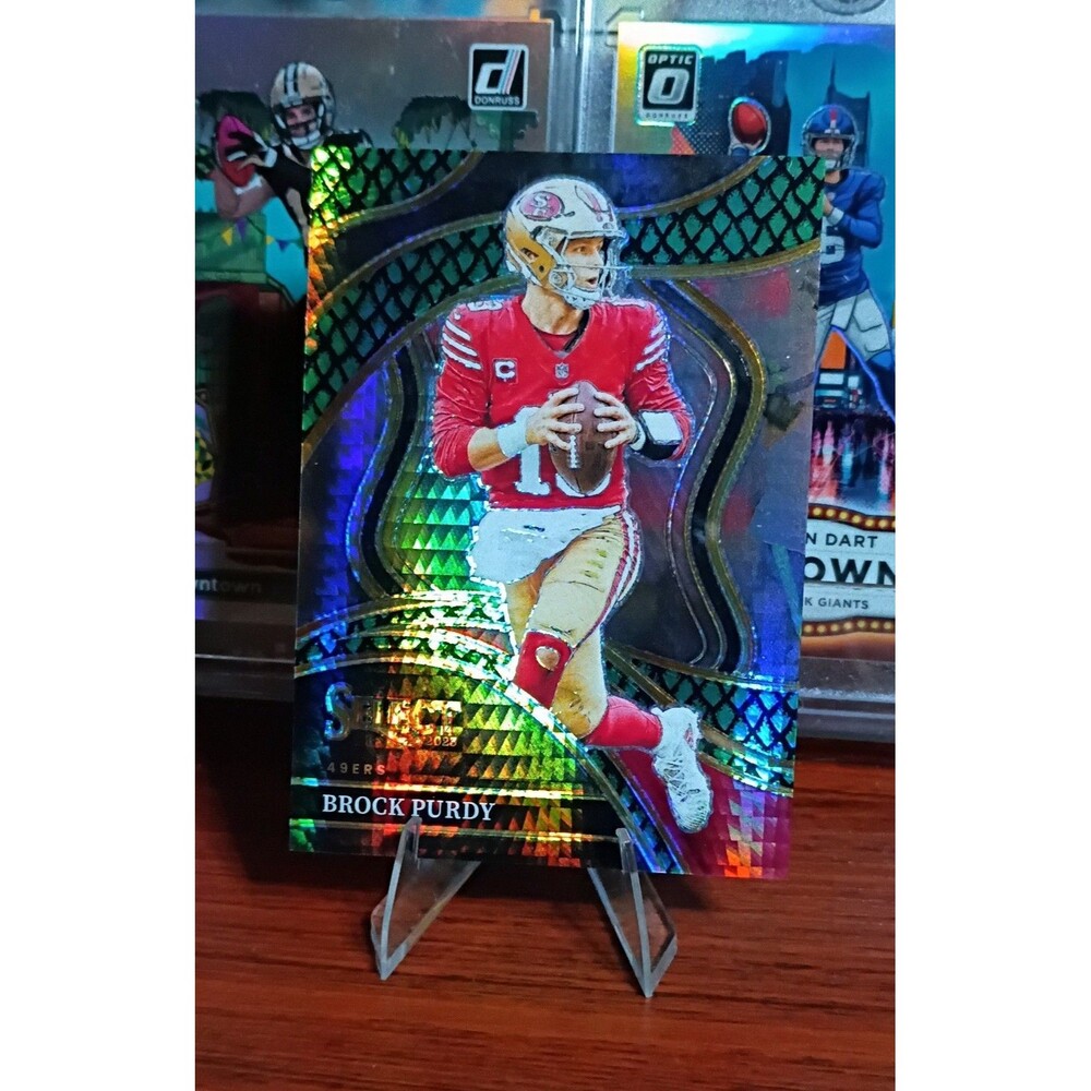 2023 Panini Select - Case Hit Club Level Brock Purdy #293 Dragon Scale Prizm /70